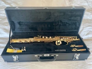 Martin Brass Lacquer Straight Soprano Saxophone with Pro Tec Case - Picture 1 of 7