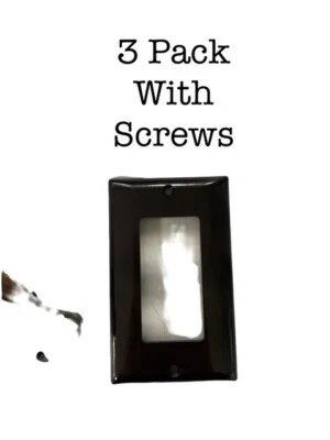 CUBIERTA DEL INTERRUPTOR (PAQUETE DE 3) Challenger Brown Diseñador Especificación Grado PLACA DE PARED Foto 1 de 2