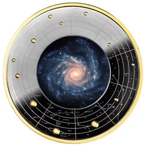 SPIRAL NGC 1232 EYE OF GOD GALAXY SERIES 2024 Silver Coin Cameroon - Picture 1 of 3
