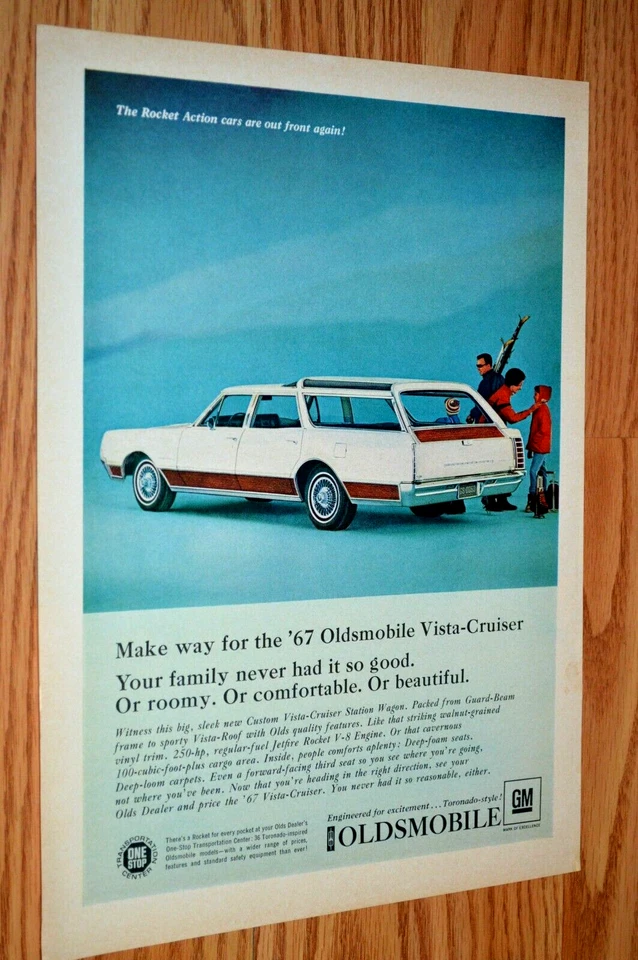 Oldsmobile Vista Cruiser 1967 anuncio original vintage vagón Cutlass Foto 1 de 1