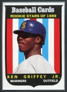 Revista de tarjetas de béisbol 1989 '59 Topps réplicas #63 Ken Griffey Jr. - Imagen 1 de 2