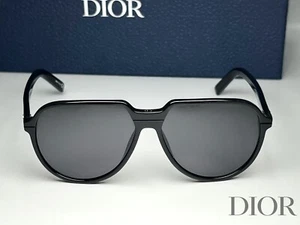 Nuevas gafas de sol Dior Essential Al redondas de plástico negras grises 58-145 Italia - Imagen 1 de 14
