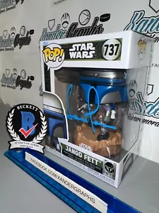 TEMUERA MORRISON JANGO FETT #737 SIGNED AUTOGRAPHED FUNKO POP-BAS COA BECKETT - Picture 1 of 8