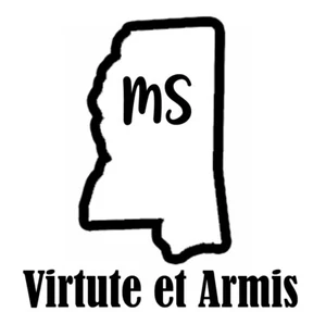 MISSISSIPPI STATE MOTTO Virtute et Armis Decal FREE USA SHIPPING - Picture 1 of 2