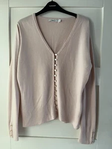 M&Co Baby Pink Cardigan Women’s Medium - Picture 1 of 2