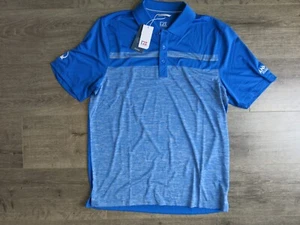 Cutter & Buck Golf Shirt Polo DryTec Medium Blue Two Toned Annika Foundation - Picture 1 of 5