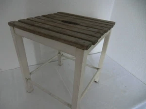 30er 40er 50er Holzhocker Hocker Küchenhocker Stuhl Holz Schemel Landhaus Shabby - Bild 1 von 7