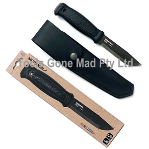 Mora Morakniv 109mm Garberg Black Knife Leather Sheath - Carbon Steel - 13100 - Bild 1 von 10