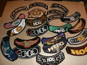 21 HOG Harley Davidson Motorcycle Owners Group Patch Lot 1990-2011 Life Member - Afbeelding 1 van 11