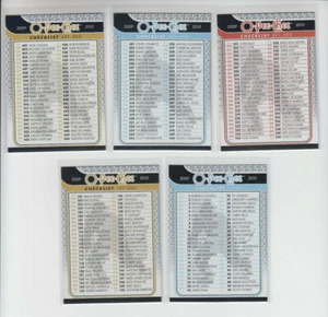 09/10 OPC Checklists (5 Cards) - #496 #497 #498 #499 #500 - Bild 1 von 2