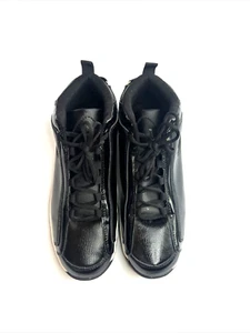 Eagle USA Black Leather Sneakers Shoes Men Size 10.5 - Picture 1 of 13