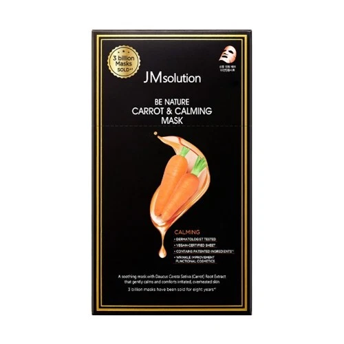JM SOLUTION Be Nature Carrot & Calming Mask 1Pack (24mL x 10EA) - Image 1 of 1