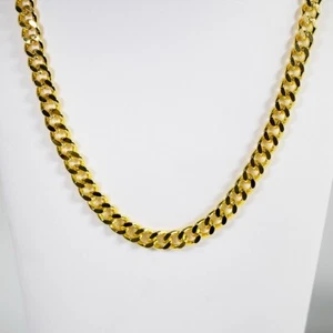 Cuban Link Golden Chain Necklace for Men Boys, 6mm 22 inch Men's Necklaces - Picture 1 of 4