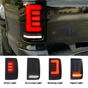Smoked LED Tail Lights With Sequential Indicator Suitable For Volkswagen Amarok - Picture 1 of 7
