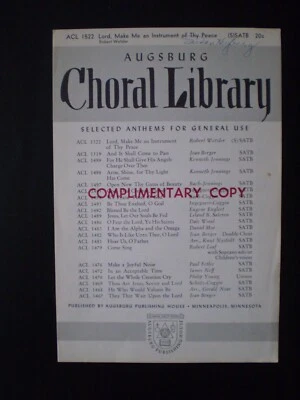 Lord, Make Me an Instrument of Thy Peace (SSATB) - Wetzler - Image 1 of 3