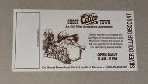 Calico Ghost Town Old West Boomtown Abenteuer Vintage Gutschein California Ephemera - Bild 1 von 2