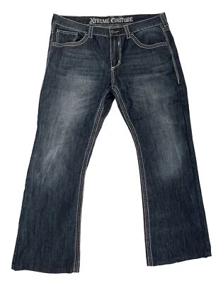 Pantalones de mezclilla Xtreme Couture corte bota pierna ancha para hombre talla 38x29 Foto 1 de 4