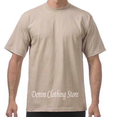 1 NEW PRO CLUB MEN'S BLANK HEAVY WEIGHT CREW NECK SHORT SLEEVE T-SHIRT S - 10XL - Image 1 of 4