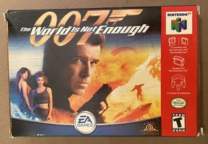 N64 Bond 007 World Is Not Enough Nintendo 64 CIB w/Box & Manual Blue Cart WORKS - Picture 1 of 8