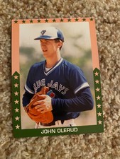 John Olerud Blue Jays RC 1990 Baseball's Finest Stars RARE UNLICENSED Card 