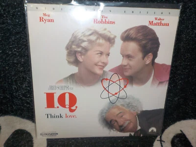 I. Q. Widescreen Laserdisc LD Tim Robbins Meg Ryan Walter Matthau Free Ship $50 - Imagem 1 de 2