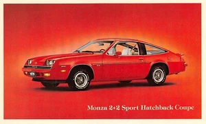 1979 Chevy Monza 2+2 Sport Hatchback Coupe Vtg Dealer Advertising Postcard - Picture 1 of 2