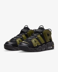 Nike Air More Uptempo ‘96 Shoes, Mens SZ 10.5, Black-Rough Green, DH8011-001 NWB - Picture 1 of 14