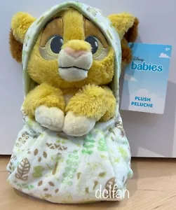 Disney Parks Babys Baby Simba Löwe König Decke Etui Plüschtier NEU - Bild 1 von 2
