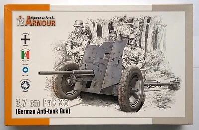 Special Armour 72024 1/72 3,7 CM Pak 36 German Anti-carro (Gun Modellino Tank - Immagine 1 di 2