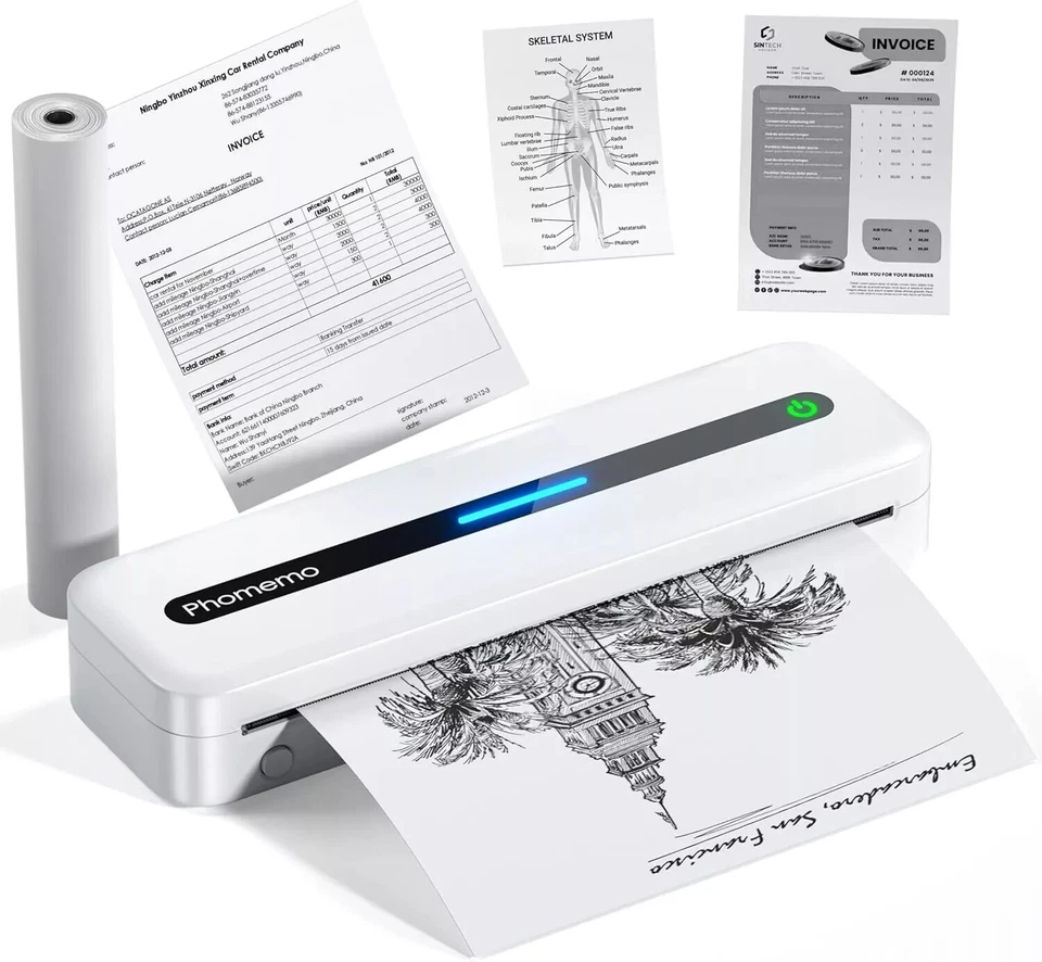 Phomemo M832 Upgraded Thermal Printer Bluetooth Wireless BT Portable Inkless - Image 1 of 1