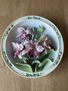 Lena Liu’s Beautiful Gardens  The Orchid Garden 3D Plate Bradford Exchange