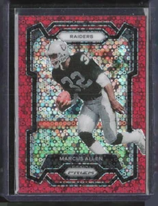 2023 Panini Prizm #179 Marcus Allen No Huddle Red #/70 - Picture 1 of 2