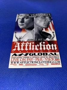 MMA Affliction Banned Fedor vs. Barnett promo card ufc pride fc - Picture 1 of 2