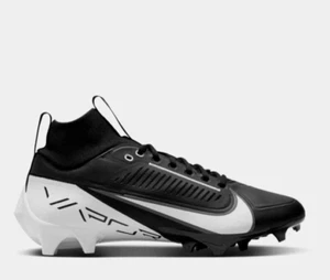 NIKE VAPOR EDGE PRO 360 2 BLACK/WHITE FOOTBALL CLEATS MEN'S SIZE 10.5 NEW - Picture 1 of 14