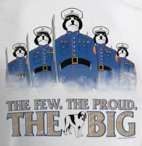 Few Proud Big Marines Dress Uniform Big Dogs Tee Shirt White M XL 2X 3X 5X 6X - Picture 1 of 2