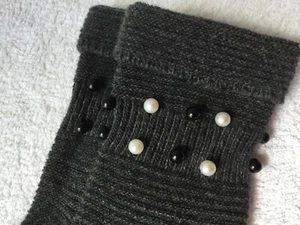 DAMEN LUXUS QUALITÄT PERLEN MERINO KASCHMIR ANGORA WOLLE GESCHENK SOCKEN - Bild 1 von 7