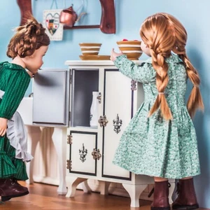 The Queen's Treasures 18 In Doll Furniture Wood Icebox Fridge Fits American Girl - Picture 1 of 9