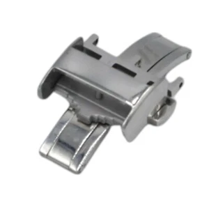 Cierre de reloj desplegable de acero inoxidable color plata de 18 mm para Longines L639119706 - Imagen 1 de 7