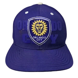 Orlando City Snapback Hat Purple OSFA Embroidered Logo MLS Adidas - Picture 1 of 9