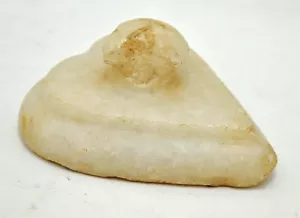 Antique White Marble Paper Weight Original Old Hand Carved - Picture 1 of 5