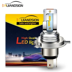 1PC Hi/Lo Beam Light H4 HB2 CSP LED Motorbike Headlight Bulb Car Fog Lamp Yellow - Picture 1 of 8