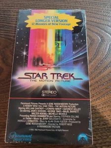 STAR TREK  THE MOTION PICTURE  1980 New Sealed VHS  Special Longer Version - Picture 1 of 7