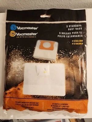 Vacuum Dust Bags 3 Pack Vacmaster 4-5 Gallons Dry  for Vacmaster & Shop Vac NEW Foto 1 de 3