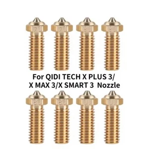 2/3/5pcs 0.4/0.6/0.8mm Brass Nozzle For QIDI X Max3/Plus3/Smart 3 Pro 3D Printer - Photo 1/16