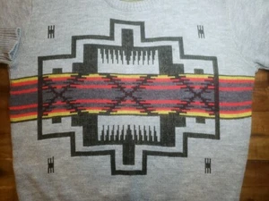 VTG Victoria Dry Goods Grey Sweater Womans XL Southwestern Chief Joseph - Picture 1 of 5