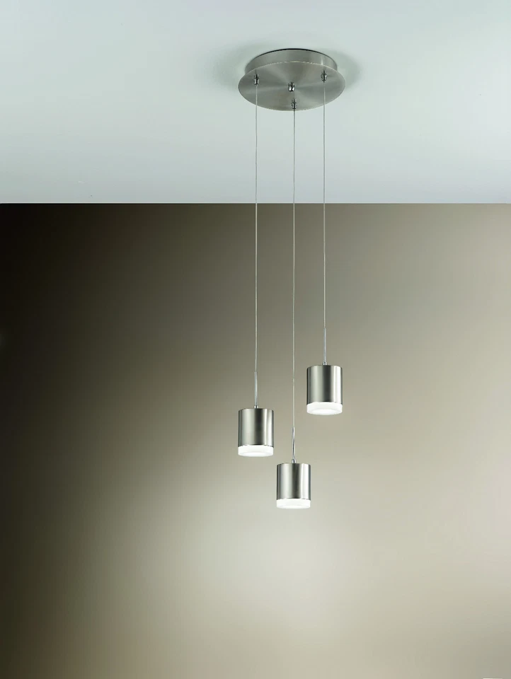 LED Pendel Leuchte Hänge Lampe Venus Fabas Luce 3299-47-178 dimmbar silber - Bild 1 von 1