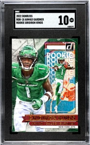 2022 Donruss Ahmad Gardner #RGK-18 Rookie Gridiron Kings SGC 10 - Picture 1 of 2