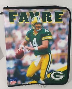Brett Favre 3 Ring Binder Notebook 1999 Starline Vintage NFL Zipper Closure