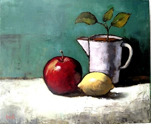 *Clearance Sale!* – Original Oil on Linen” Still Life. - Picture 1 of 16