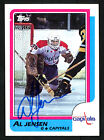Al Jensen Autographed Signed 1986 87 Topps Card 135 Washington Capitals 152005